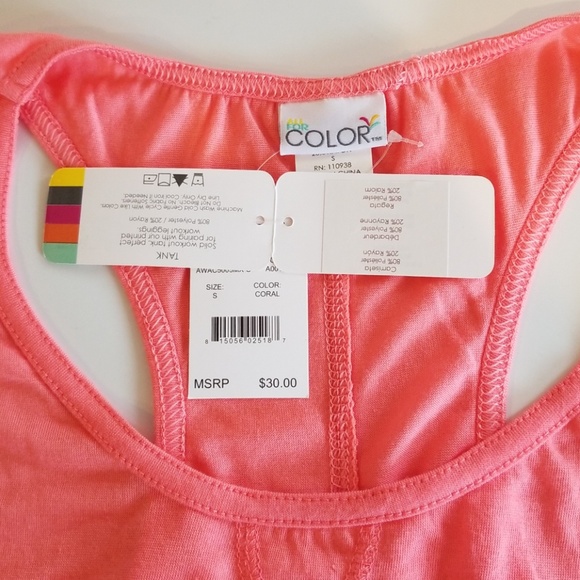❣All For Color Exercise Racerback Tank Top NWT ❣ - Picture 6 of 7